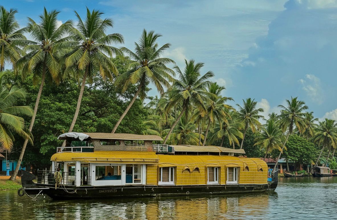 3 bedroom houseboat in Alappuzha
